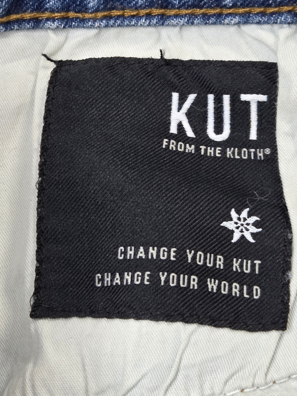 Kut from the Kloth Reese Ankle Straight Leg Pearl Distressed Jeans 6 Blue - Picture 4 of 6
